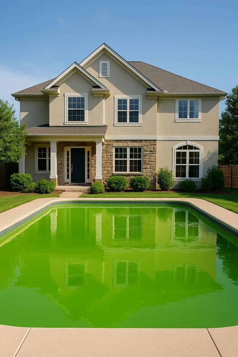 Pool before professional cleaning